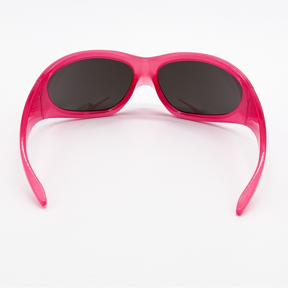 NEW BALENCIAGA BB0252S 002 OVAL PINK GREY WOMEN SUNGLASSES BALENCIAGA - Picture 8 of 14